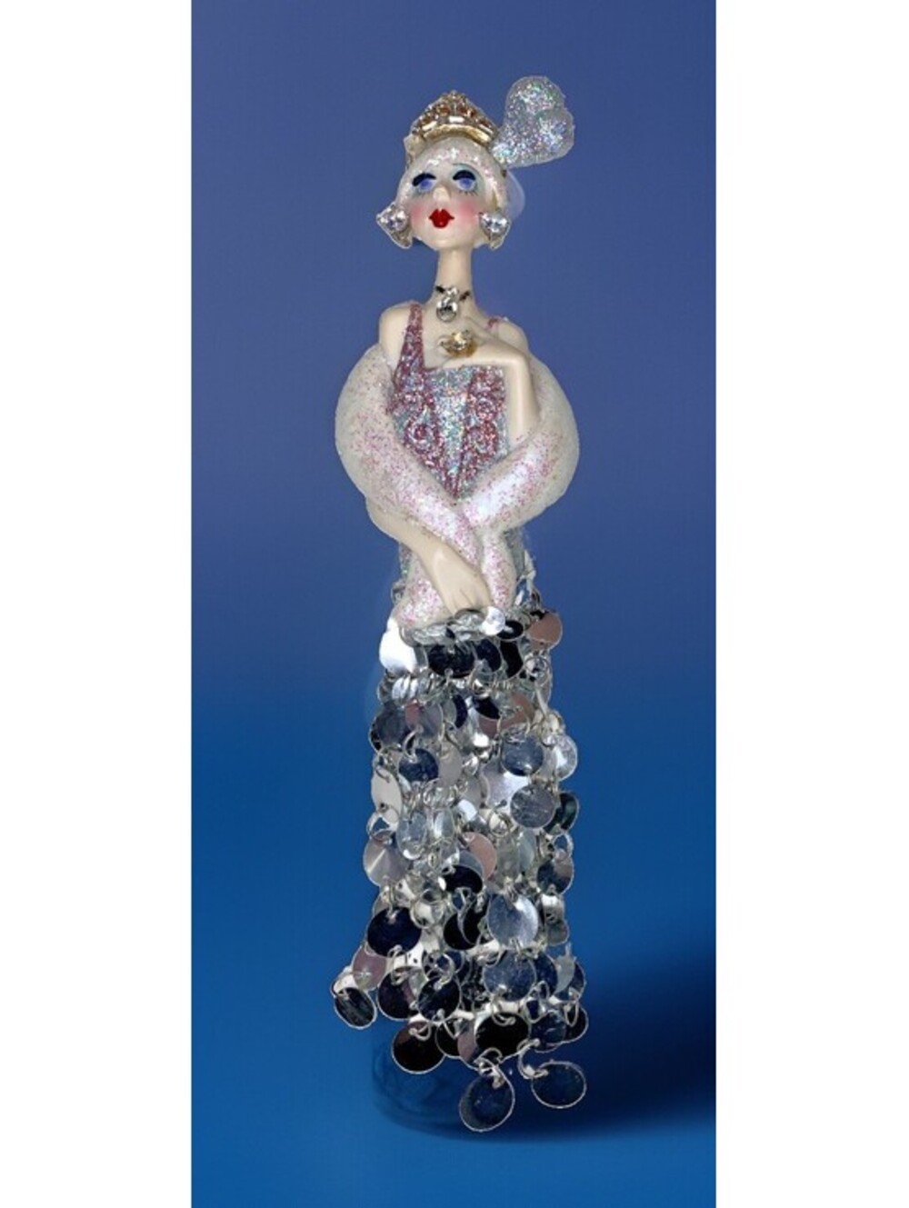 Kurt Adler VAN CRAIG presents VANTASTIKS Flapper Style Show 9" Girl Ornament